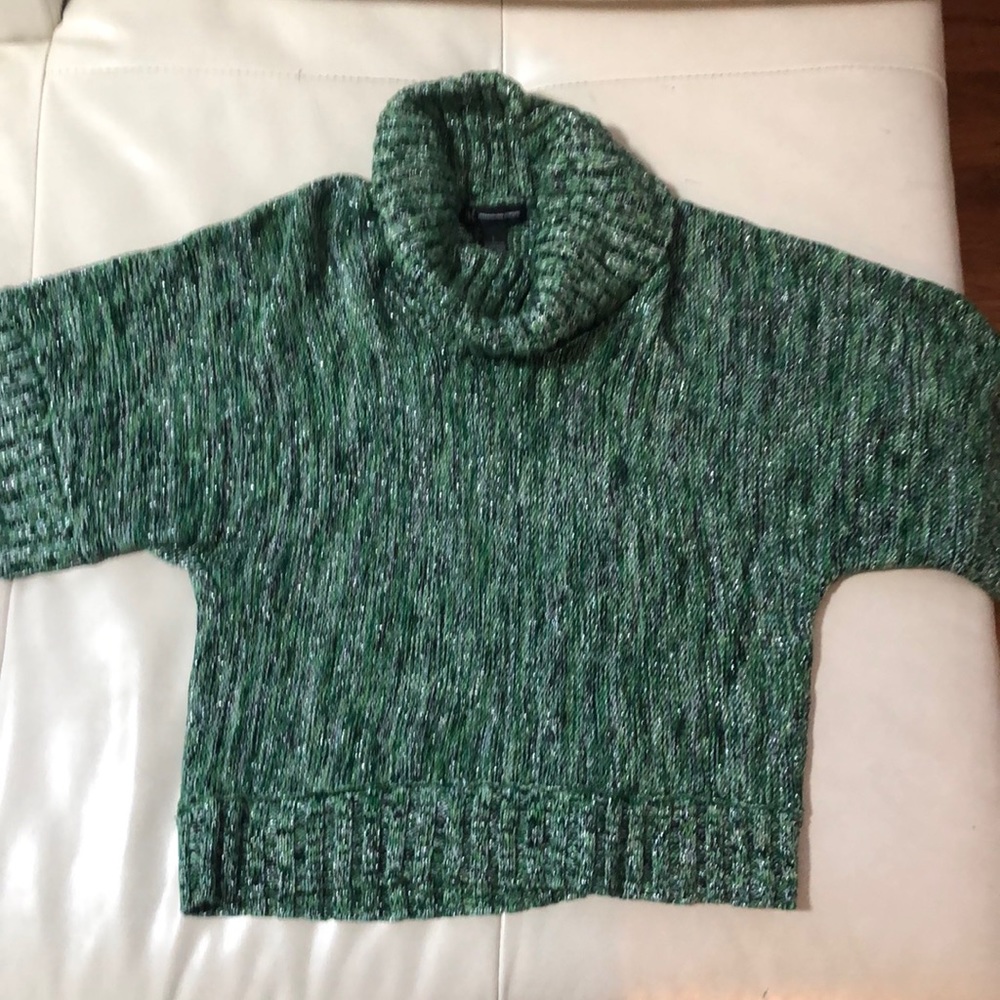 INC Sweater Green Sparkle L